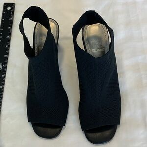 Impo Black Slingback Heels